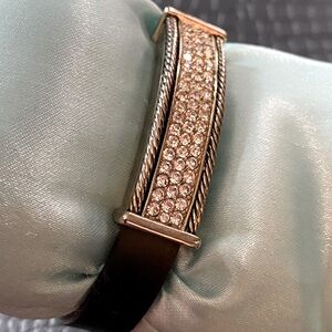 CZ and rubber band bracelet